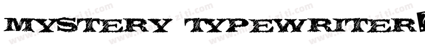 Mystery Typewriter字体转换